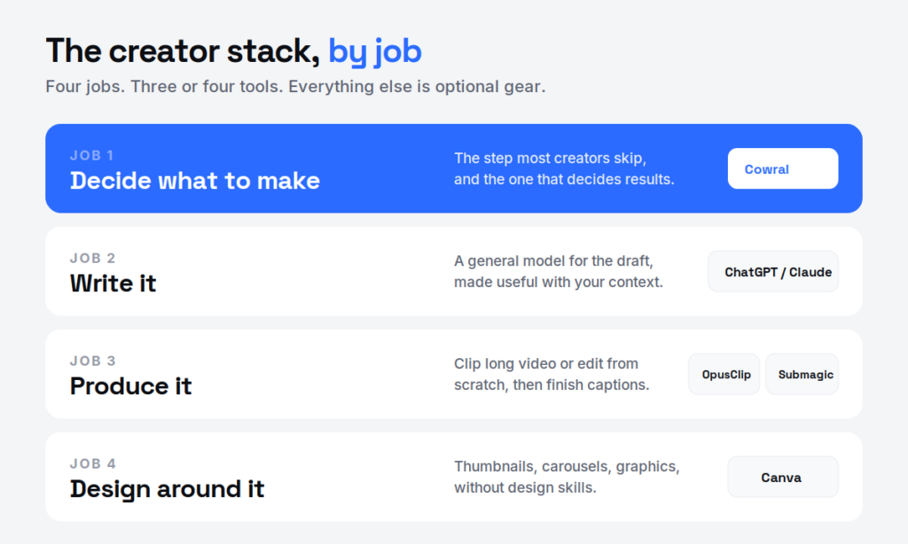How to build your actual stack