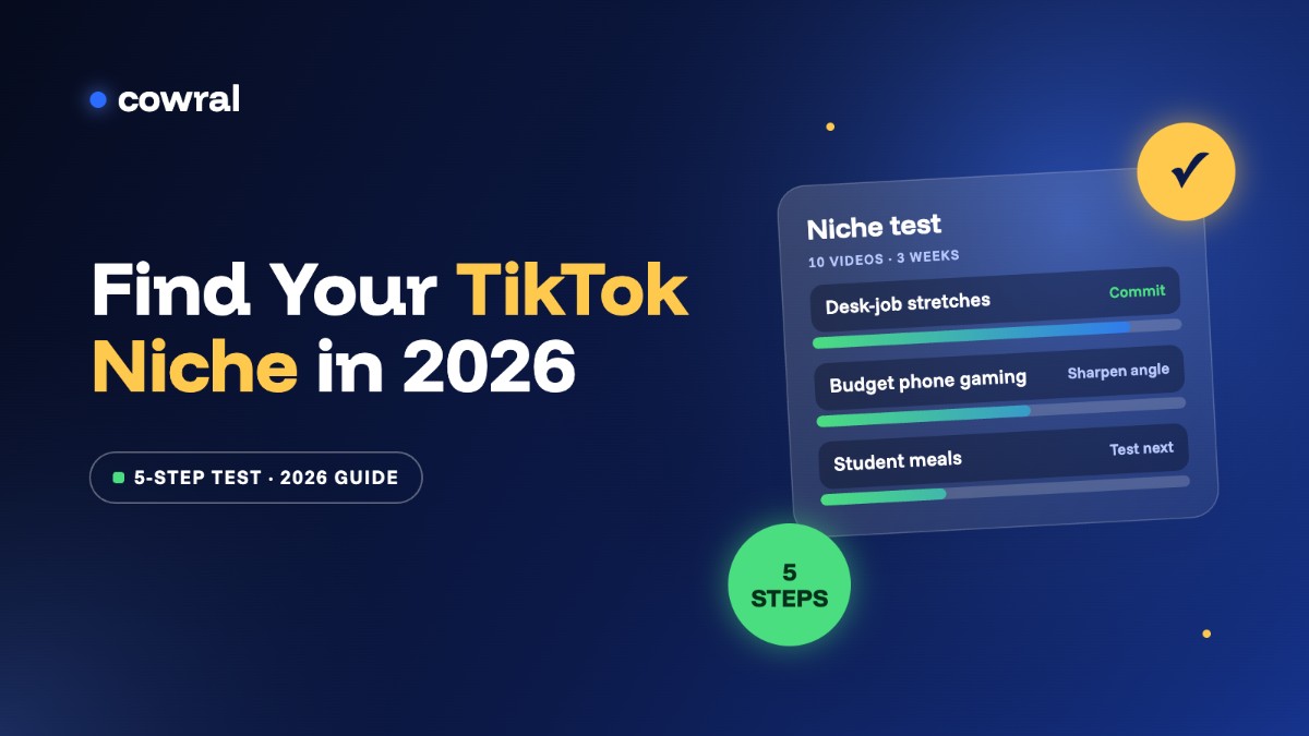 How to find your TikTok niche in 2026 with a 5-step test